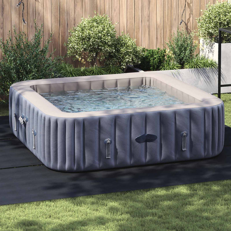Vidaxl Schwimmbadbodenplane schwarz 396 x 396 x 0,1 cm Vliesstoff