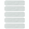 Vidaxl Rasenkanten 5 Stück Silber 100 x 25 x 0,07 cm