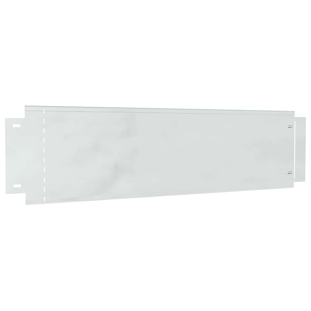 Vidaxl Rasenkanten 10 Stück Silber 100 x 25 x 0,07 cm
