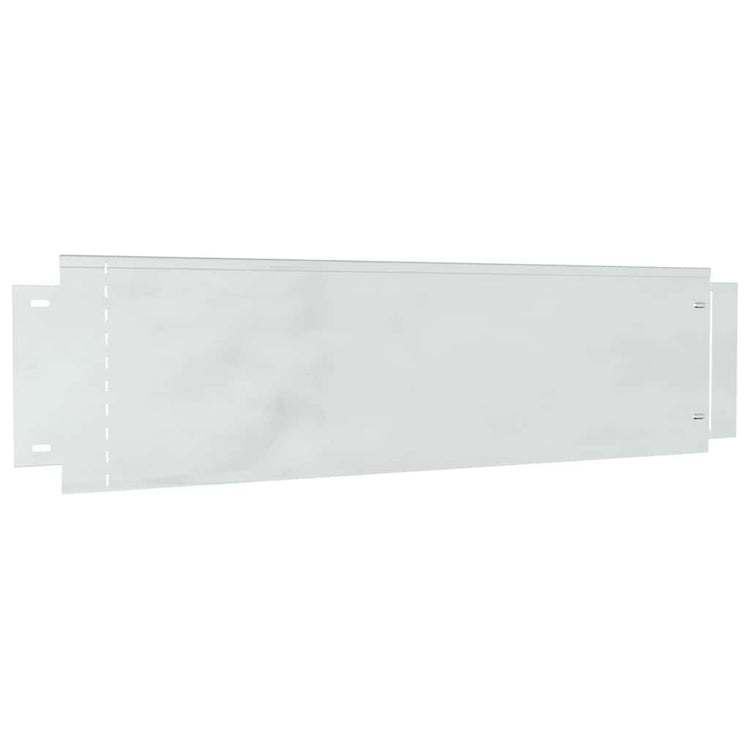 Vidaxl Rasenkanten 10 Stück Silber 100 x 25 x 0,07 cm