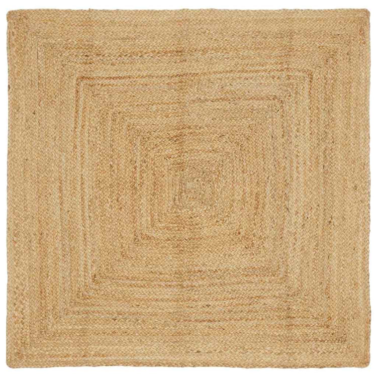 Vidaxx Flächenteppich Beige 120 x 120 cm Jute