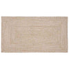 Vidaxl rechteckige Teppiche natur und weiß 60 x 110 cm Jute