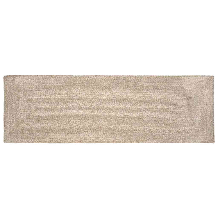 Vidaxx Teppiche rechteckig Natur und Weiß 60 x 200 cm Jute