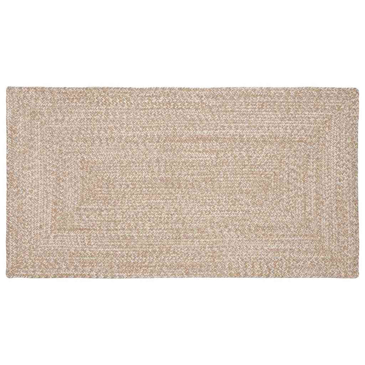 Vidaxl rechteckige Teppiche natur und weiß 80 x 150 cm Jute