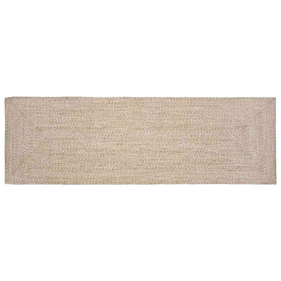 Vidaxx Teppiche rechteckig Natur und Weiß 80 x 250 cm Jute