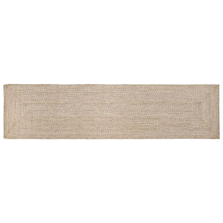 Vidaxx Teppiche rechteckig Natur und Weiß 80 x 400 cm Jute