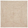 Vidaxx Teppiche quadratisch Natur und Weiß 120 x 120 cm Jute