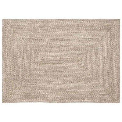 Vidaxx Teppiche rechteckig Natur und Weiß 140 x 200 cm Jute