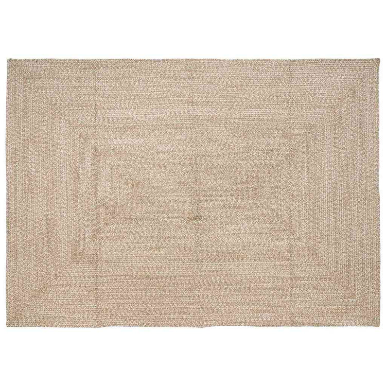 Vidaxx Teppiche rechteckig Natur und Weiß 160 x 230 cm Jute
