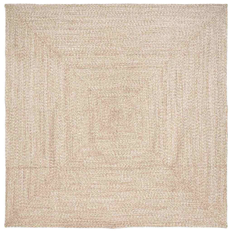 Vidaxx Teppiche quadratisch Natur und Weiß 200 x 200 cm Jute