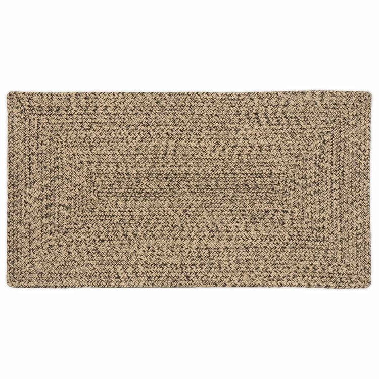 Vidaxl rechteckige Teppiche natur und schwarz 60 x 110 cm Jute