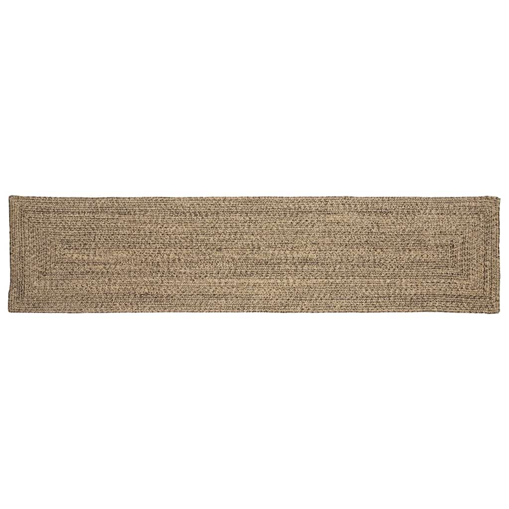 Vidaxx Teppiche rechteckig Natur und Schwarz 60 x 200 cm Jute