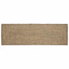Vidaxl rechteckige Teppiche natur und schwarz 80 x 200 cm Jute