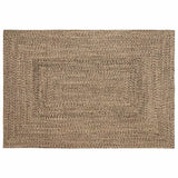 Vidaxx Teppiche rechteckig Natur und Schwarz 120 x 170 cm Jute - afbeelding 1