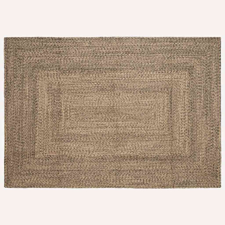Vidaxx rechteckige Teppiche Natur und Schwarz 160 x 230 cm Jute