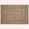 Vidaxl rechteckige Teppiche natur und schwarz 200 x 290 cm Jute