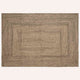 Vidaxl rechteckige Teppiche natur und schwarz 200 x 290 cm Jute