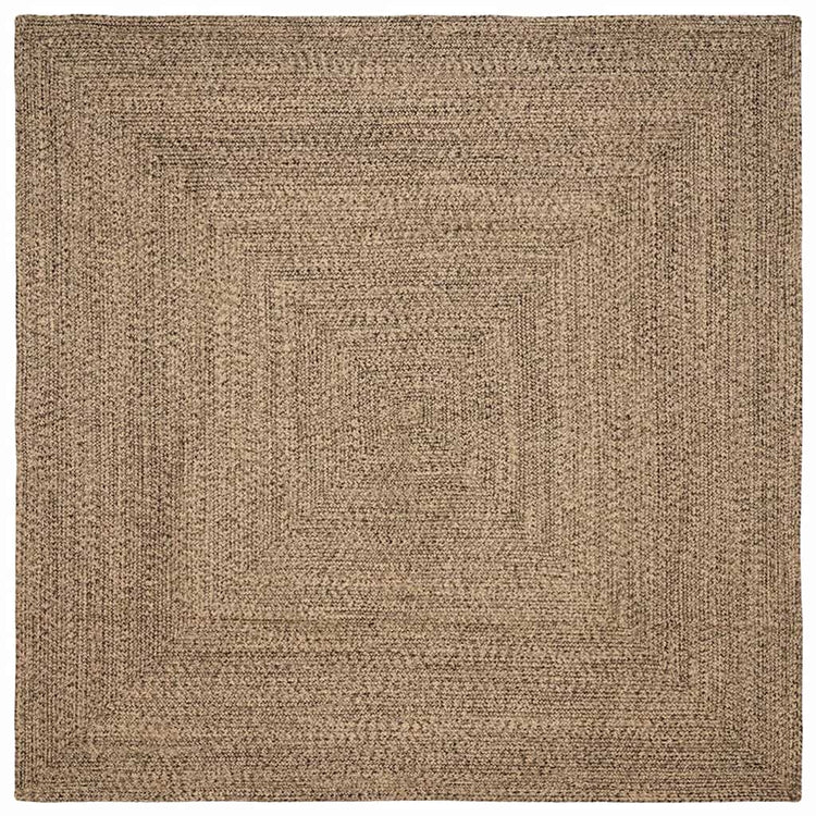Vidaxx Teppiche quadratisch Natur und Schwarz 300 x 300 cm Jute