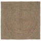 Vidaxx Teppiche quadratisch grau 160 x 160 cm Jute