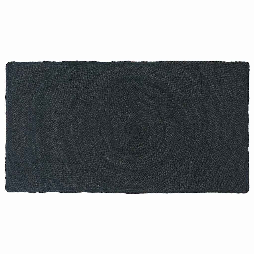 Vidaxl Teppiche rechteckig dunkelgrau 60 x 110 cm Jute