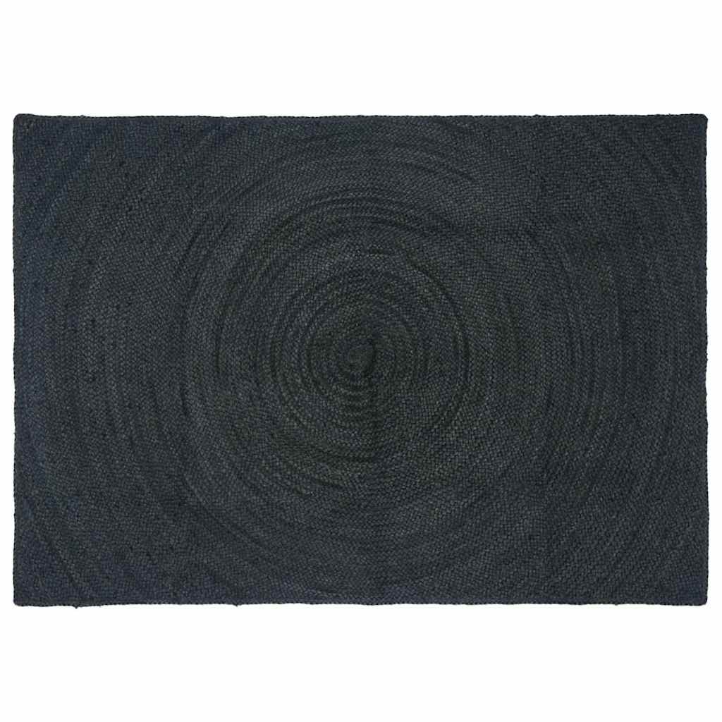 Vidaxl Teppiche rechteckig dunkelgrau 120 x 170 cm Jute
