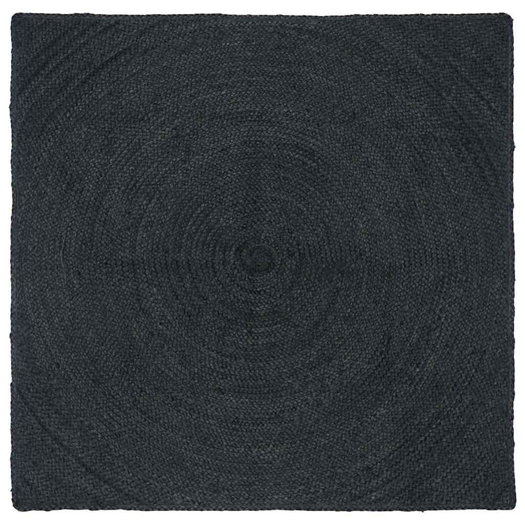 Vidaxl Teppiche quadratisch dunkelgrau 160 x 160 cm Jute