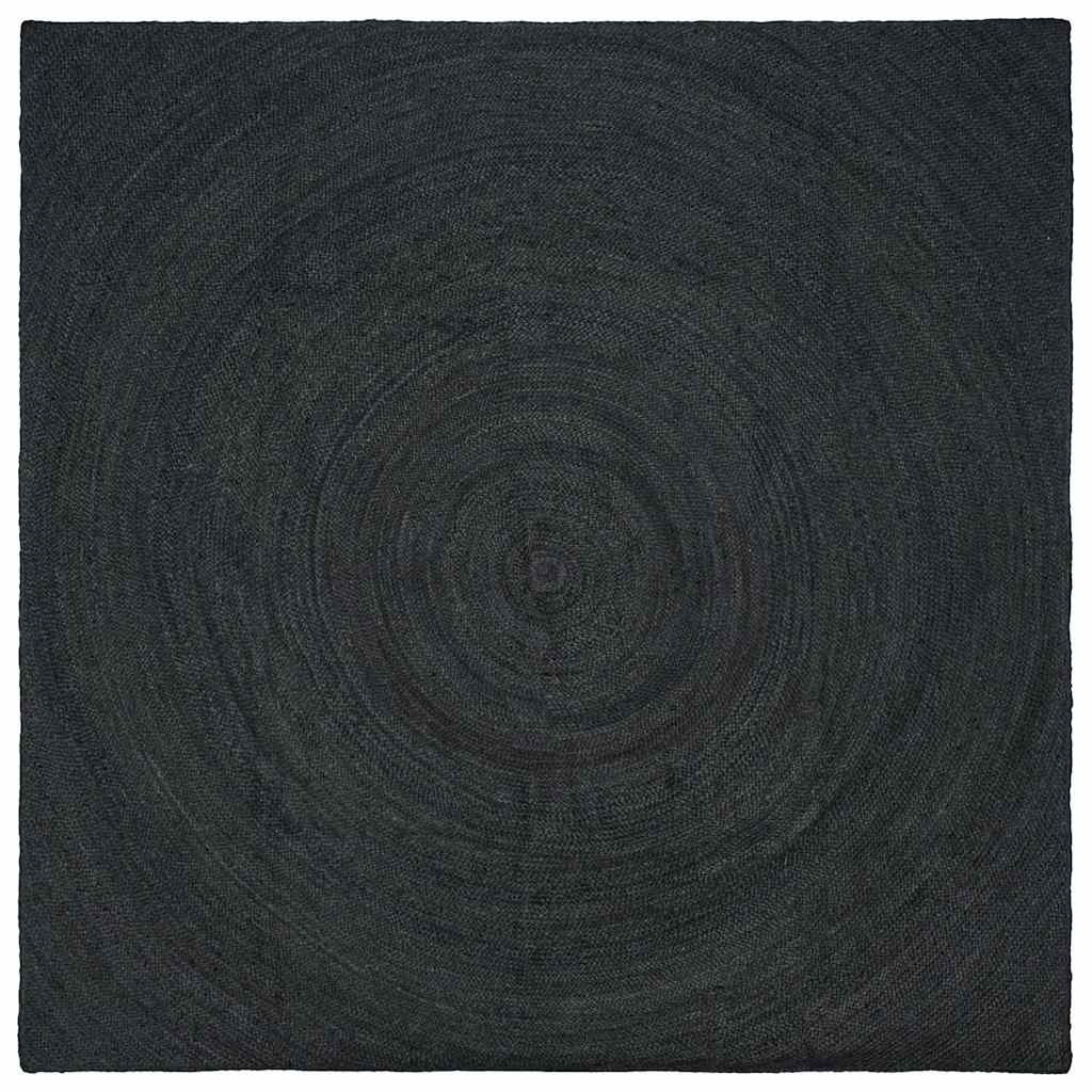 Vidaxl Teppiche quadratisch dunkelgrau 240 x 240 cm Jute