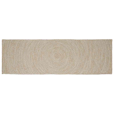 Vidaxx Teppiche rechteckig Natur und Weiß 60 x 250 cm Jute