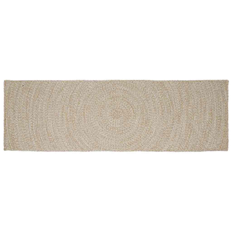 Vidaxx Teppiche rechteckig Natur und Weiß 80 x 200 cm Jute