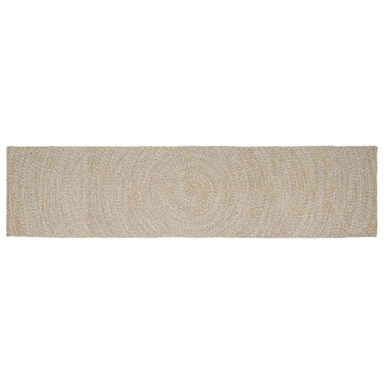 Vidaxx Teppiche rechteckig Natur und Weiß 80 x 400 cm Jute