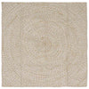 Vidaxx Teppiche quadratisch Natur und Weiß 160 x 160 cm Jute