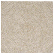 Vidaxx Teppiche quadratisch Natur und Weiß 160 x 160 cm Jute - afbeelding 1