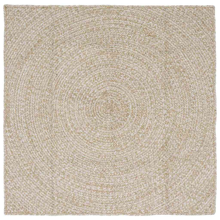 Vidaxx Teppiche quadratisch Natur und Weiß 160 x 160 cm Jute