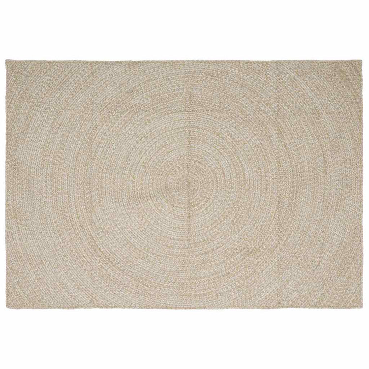 Vidaxx Teppiche rechteckig Natur und Weiß 160 x 230 cm Jute