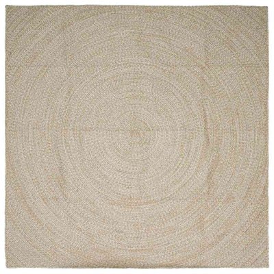 Vidaxx Teppiche quadratisch Natur und Weiß 200 x 200 cm Jute