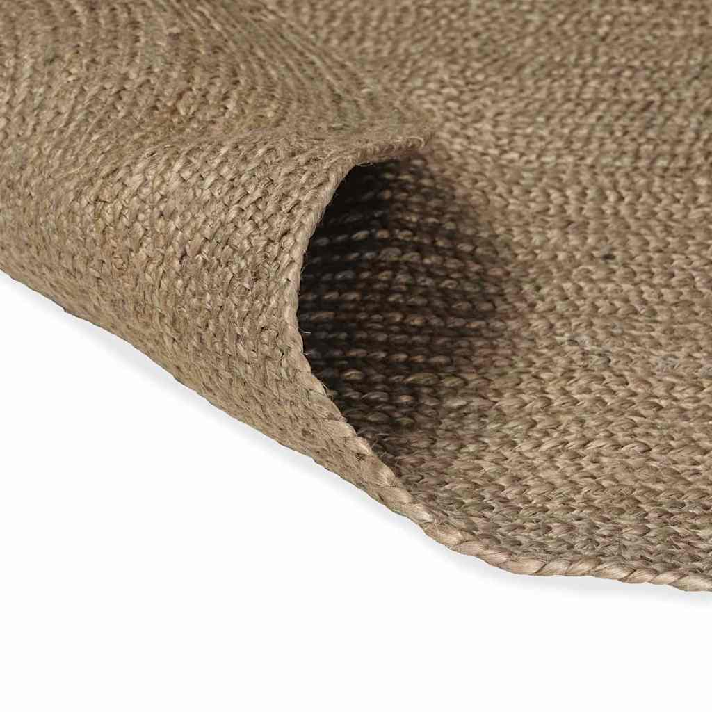 Vidaxl Teppiche oval grau 122 x 183 cm Jute
