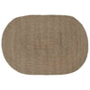 Vidaxl Teppiche oval grau 122 x 183 cm Jute