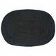 Vidaxl Teppiche oval schwarz 122 x 183 cm Jute