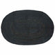 Vidaxl Teppiche oval schwarz 152 x 245 cm Jute