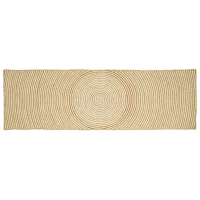 Vidaxx Teppich Natur und Weiß 60 x 300 cm Jute