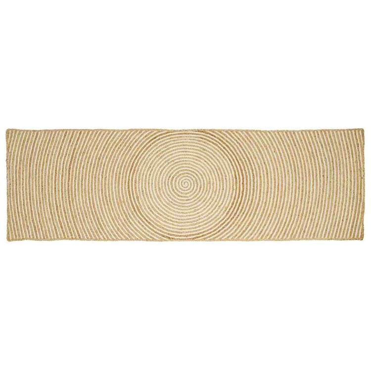 Vidaxx Teppich Natur und Weiß 60 x 300 cm Jute