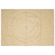 Vidaxx Teppich Natur und Weiß 160 x 230 cm Jute