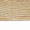 Vidaxx Teppich Natur und Weiß 200 x 200 cm Jute
