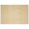 Vidaxx Teppich Natur und Weiß 240 x 340 cm Jute