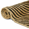 Vidaxx Teppich Natur und Schwarz 80 x 150 cm Jute