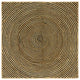 Vidaxx Teppich Natur und Schwarz 120 x 120 cm Jute