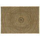 Vidaxl-Teppich natur und schwarz 120 x 170 cm Jute