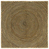 Vidaxx Teppich Natur und Schwarz 160 x 160 cm Jute