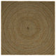 Vidaxx Teppich Natur und Schwarz 240 x 240 cm Jute