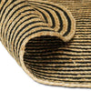 Vidaxl-Teppich Natur und Schwarz 152 x 245 cm Jute
